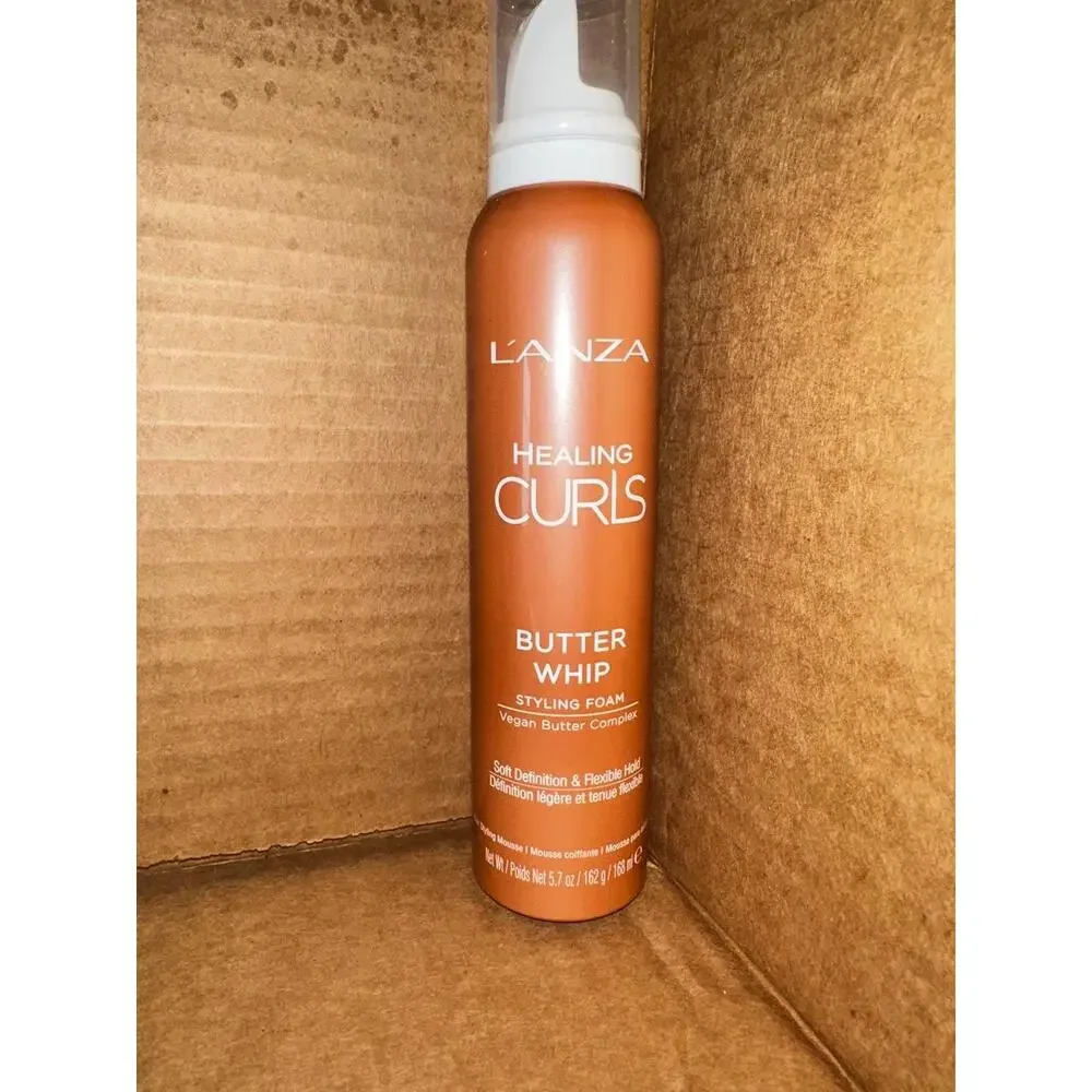 LANZA Healing Curls Butter Whip Vegan Butter Complex Soft Definition Flexible Ho